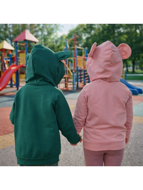 Bluza Miś - butelkowa zieleń